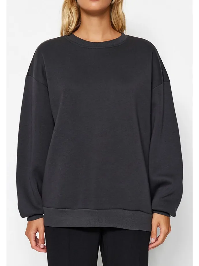 Sweatshirt in Anthrazit