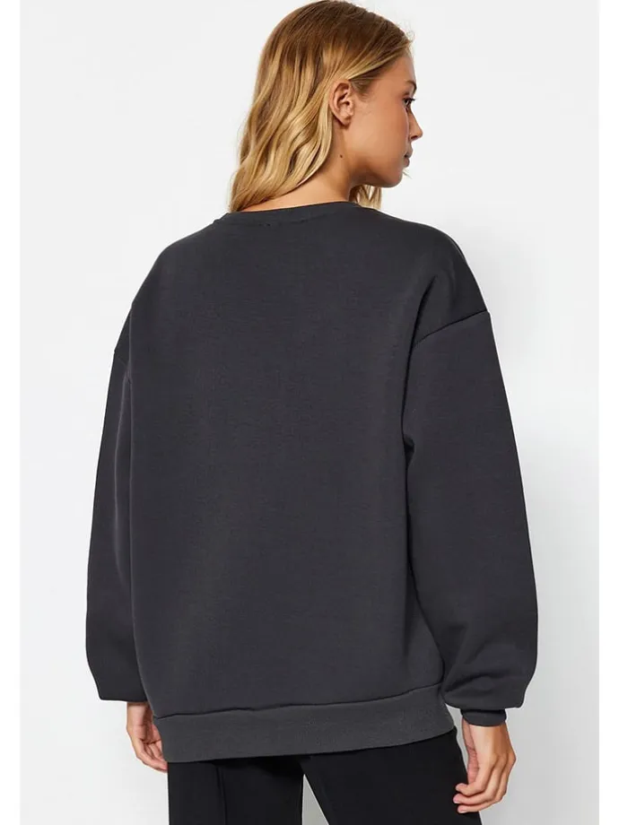 Sweatshirt in Anthrazit