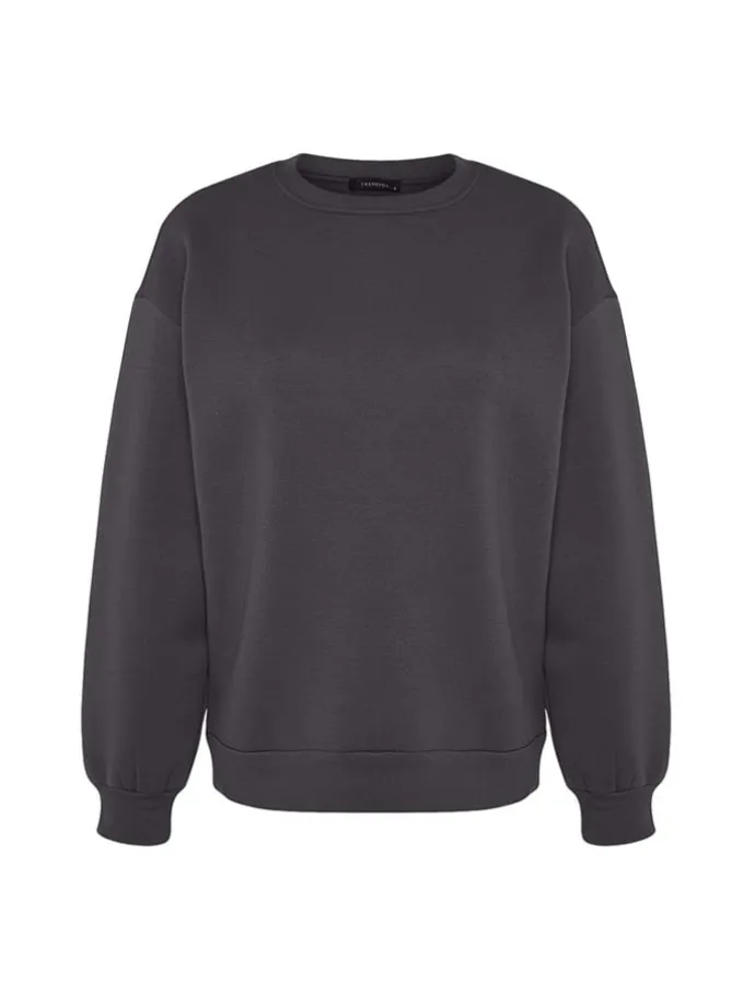 Sweatshirt in Anthrazit