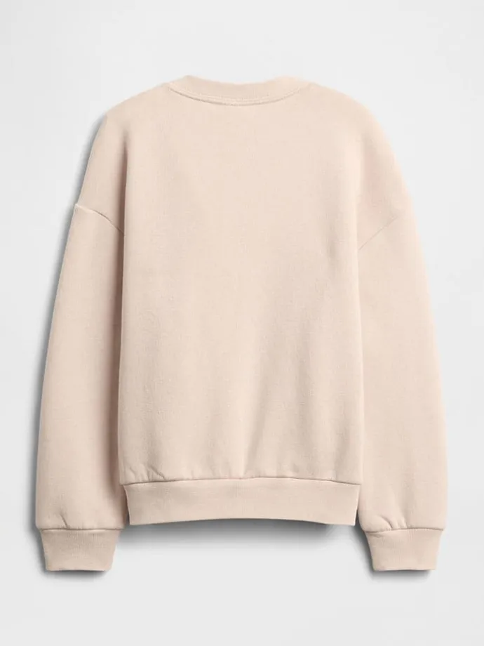 Sweatshirt in Beige