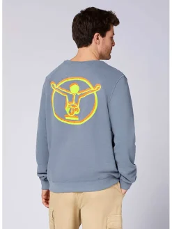 Sweatshirt in Blau
