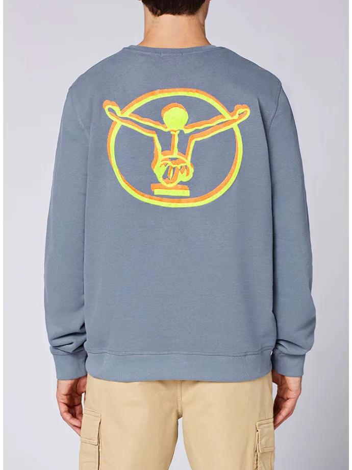 Sweatshirt in Blau
