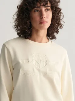 Sweatshirt in Creme