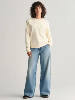 Sweatshirt in Creme