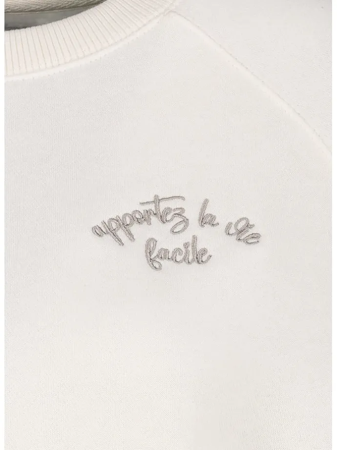 Sweatshirt in Creme
