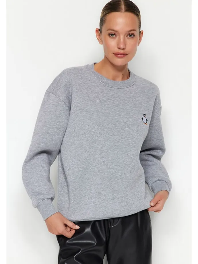 Sweatshirt in Grau