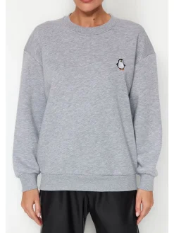 Sweatshirt in Grau