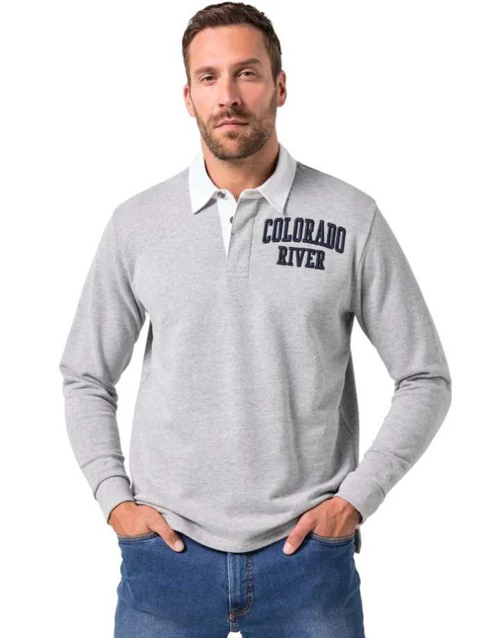 Sweatshirt in grau melange