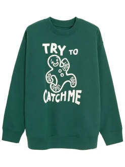 Sweatshirt in Grün