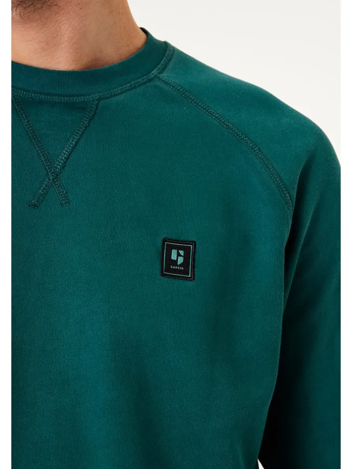 Sweatshirt in Grün