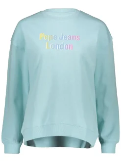 Sweatshirt in Hellblau