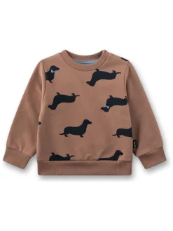 Sweatshirt in Hellbraun