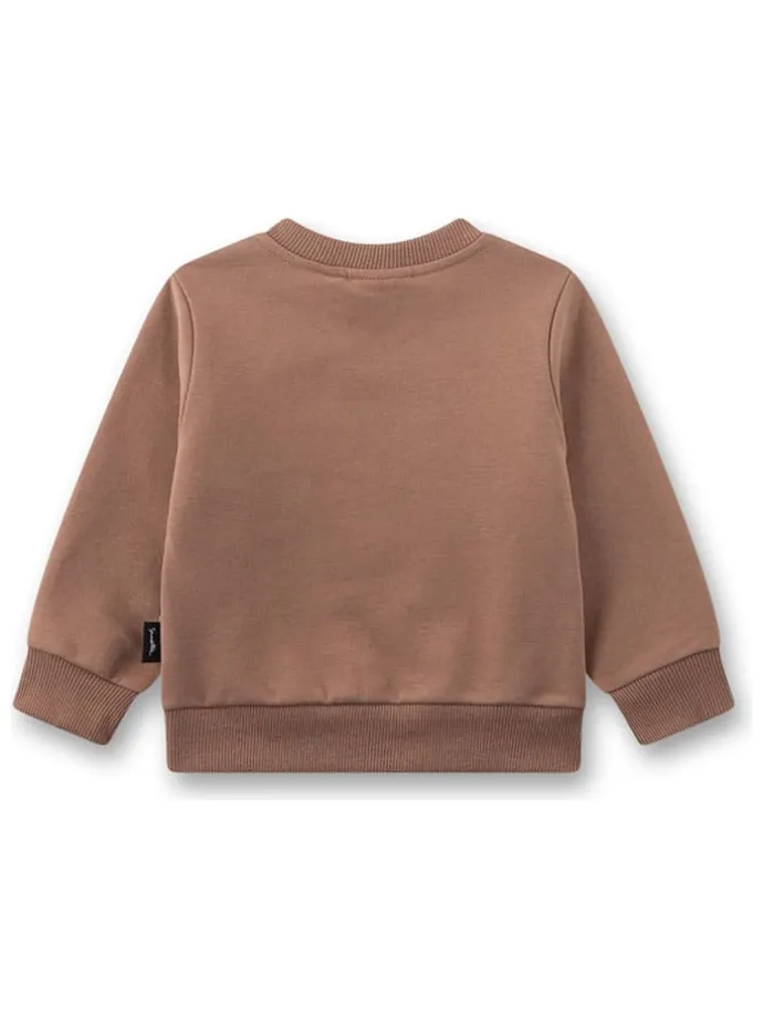 Sweatshirt in Hellbraun