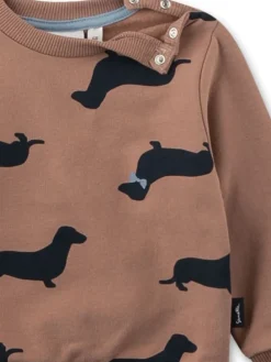 Sweatshirt in Hellbraun