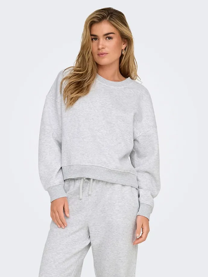 Sweatshirt in Hellgrau