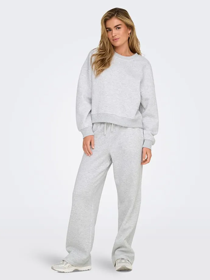 Sweatshirt in Hellgrau