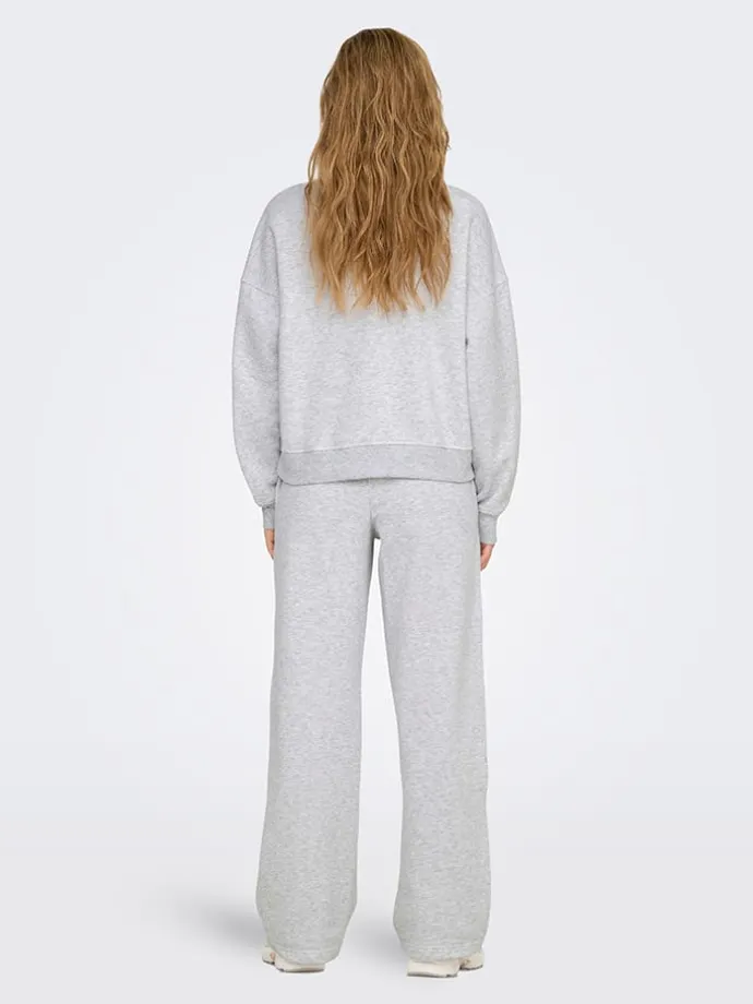 Sweatshirt in Hellgrau