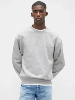 Sweatshirt in Hellgrau