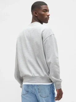 Sweatshirt in Hellgrau