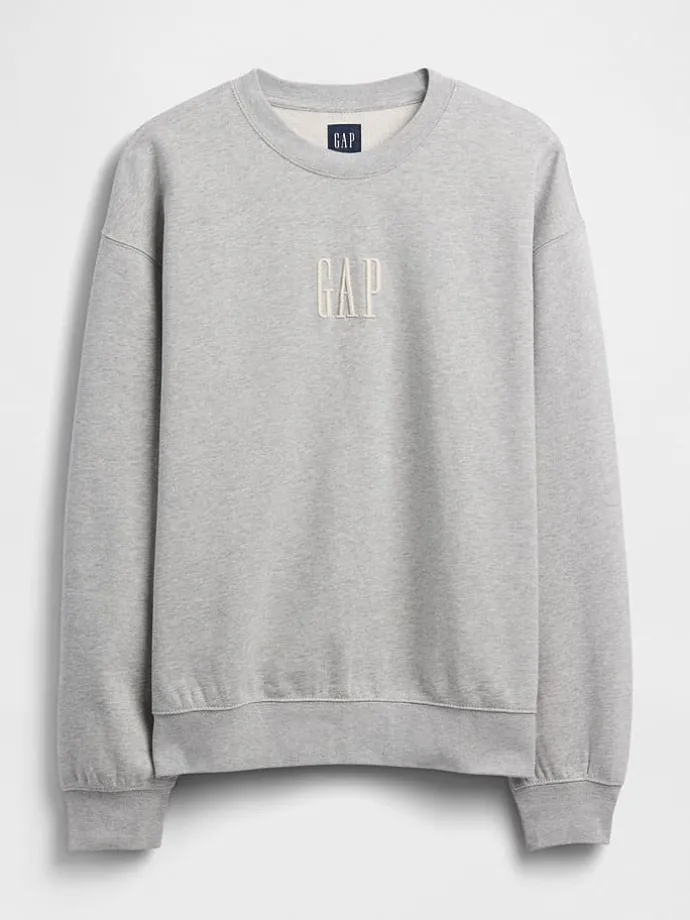 Sweatshirt in Hellgrau