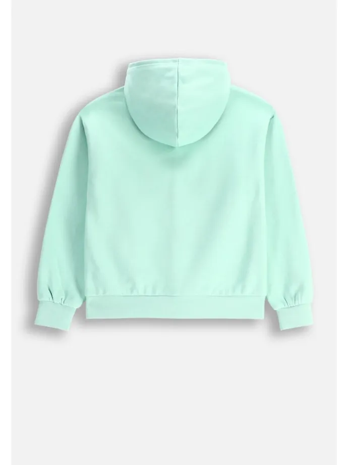 Sweatshirt in in Minzfarbe
