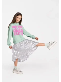 Sweatshirt in in Minzfarbe