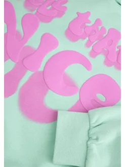 Sweatshirt in in Minzfarbe