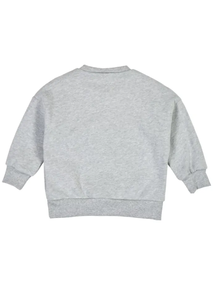 Sweatshirt in Pale greymarl