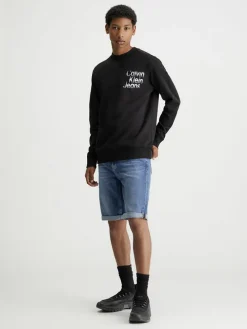 Sweatshirt in Schwarz
