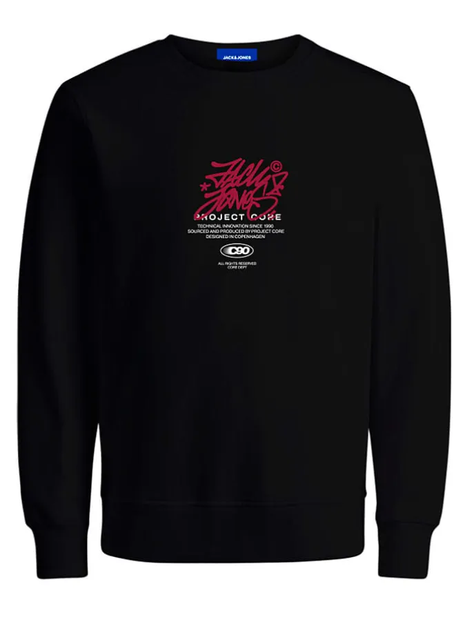 Sweatshirt in Schwarz