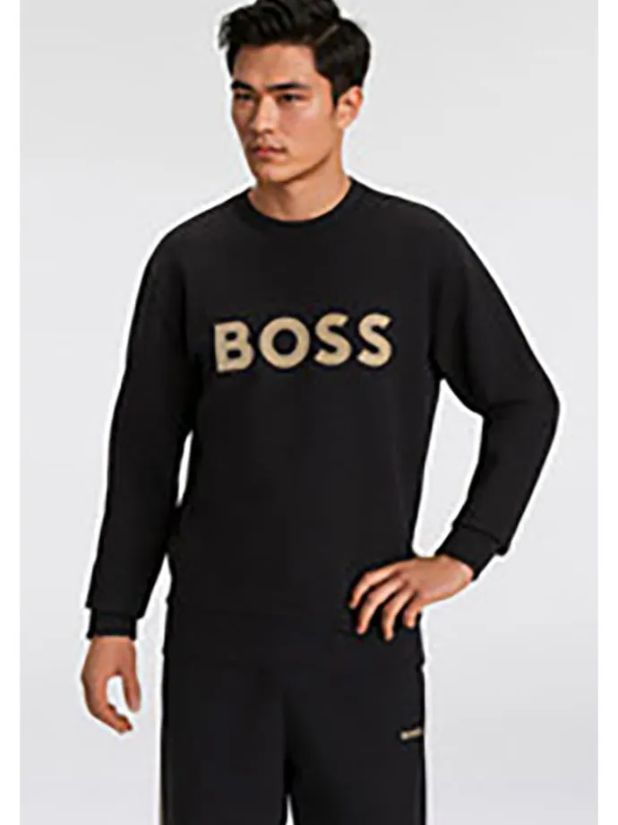 Sweatshirt in Schwarz