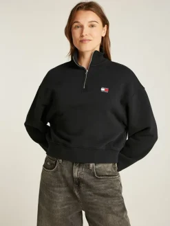 Sweatshirt in Schwarz