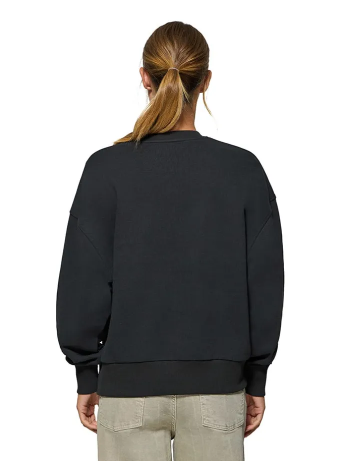 Sweatshirt in Schwarz