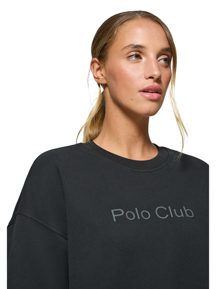 Sweatshirt in Schwarz