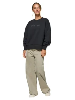 Sweatshirt in Schwarz