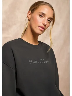 Sweatshirt in Schwarz