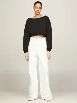 Sweatshirt in Schwarz