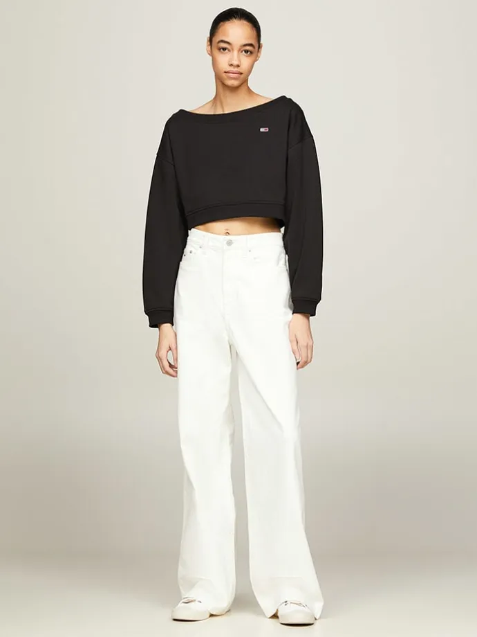 Sweatshirt in Schwarz