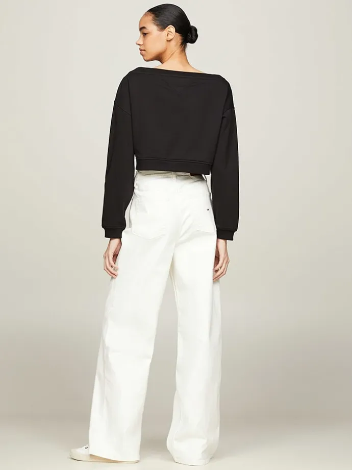 Sweatshirt in Schwarz