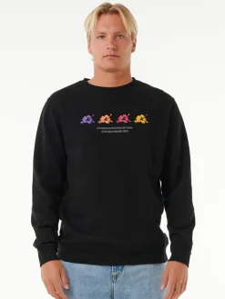 Sweatshirt in Schwarz