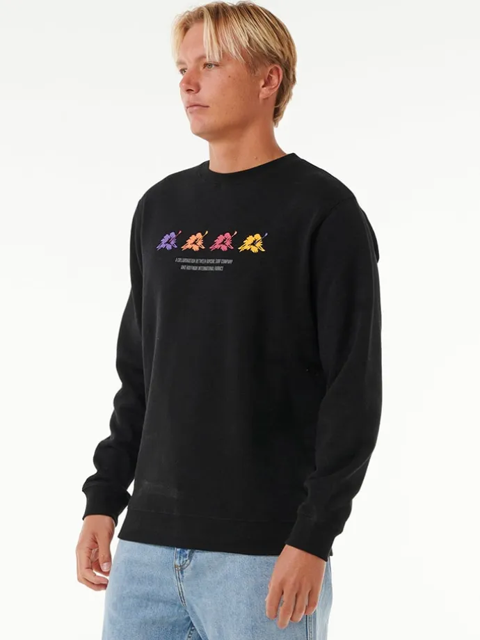 Sweatshirt in Schwarz