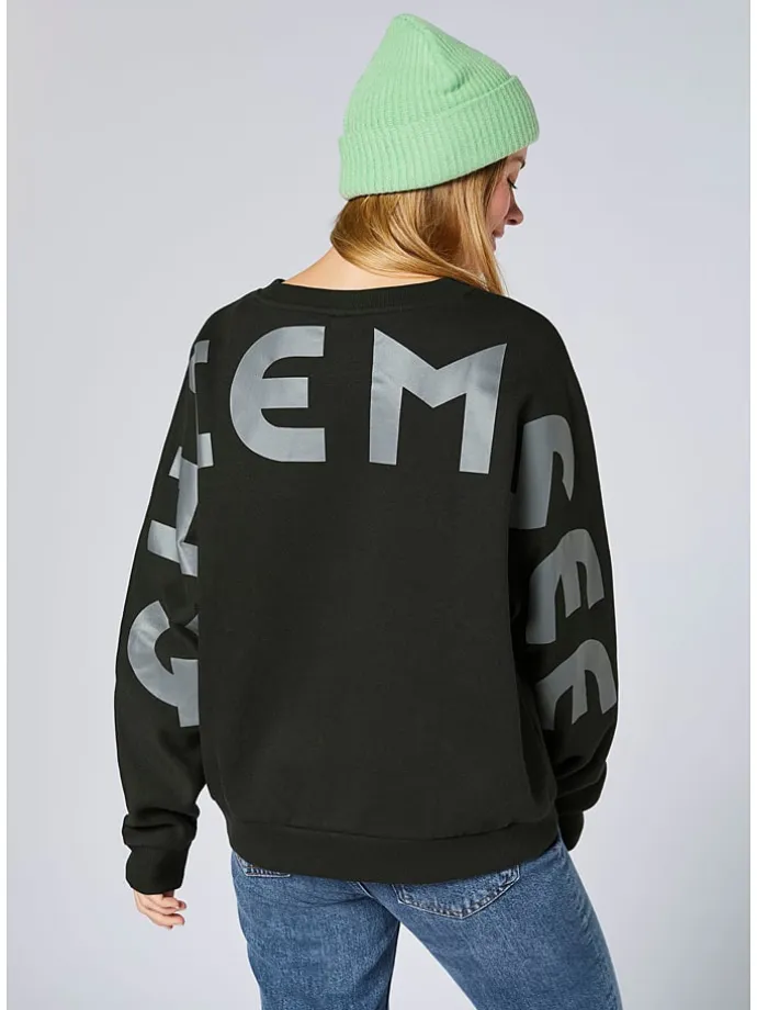 Sweatshirt in Schwarz