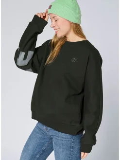 Sweatshirt in Schwarz