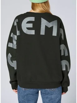 Sweatshirt in Schwarz
