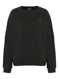 Sweatshirt in Schwarz