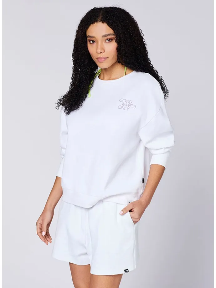 Sweatshirt in Weiß