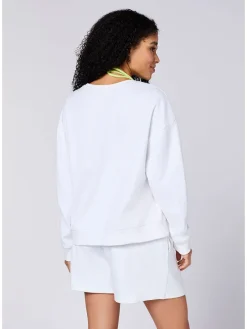 Sweatshirt in Weiß