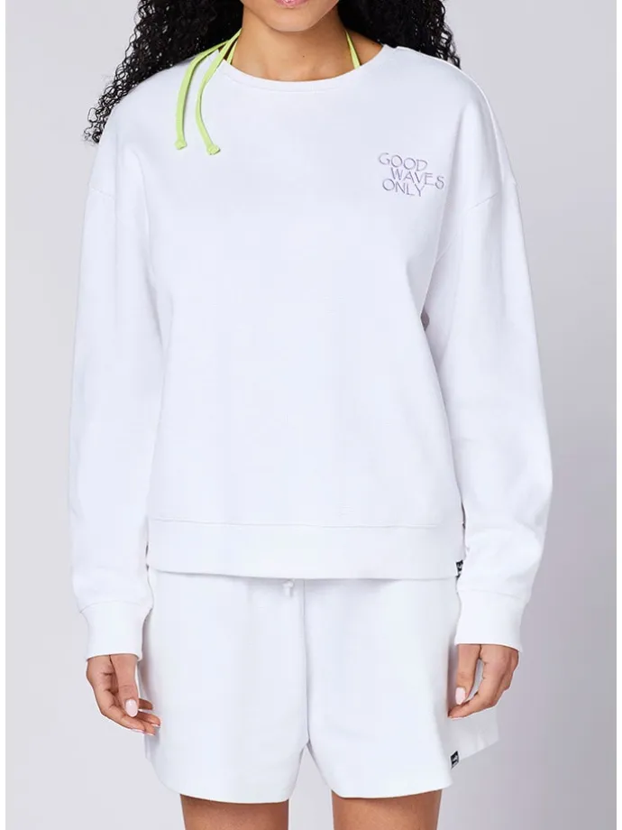 Sweatshirt in Weiß