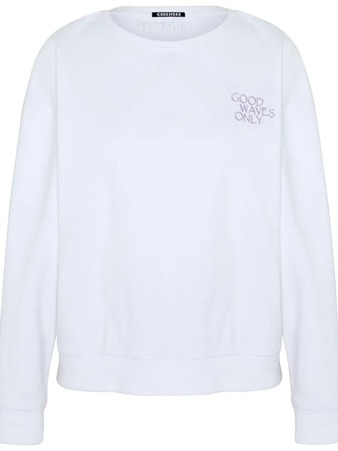 Sweatshirt in Weiß