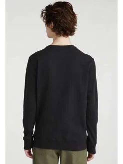 Sweatshirt "Logo" in Schwarz